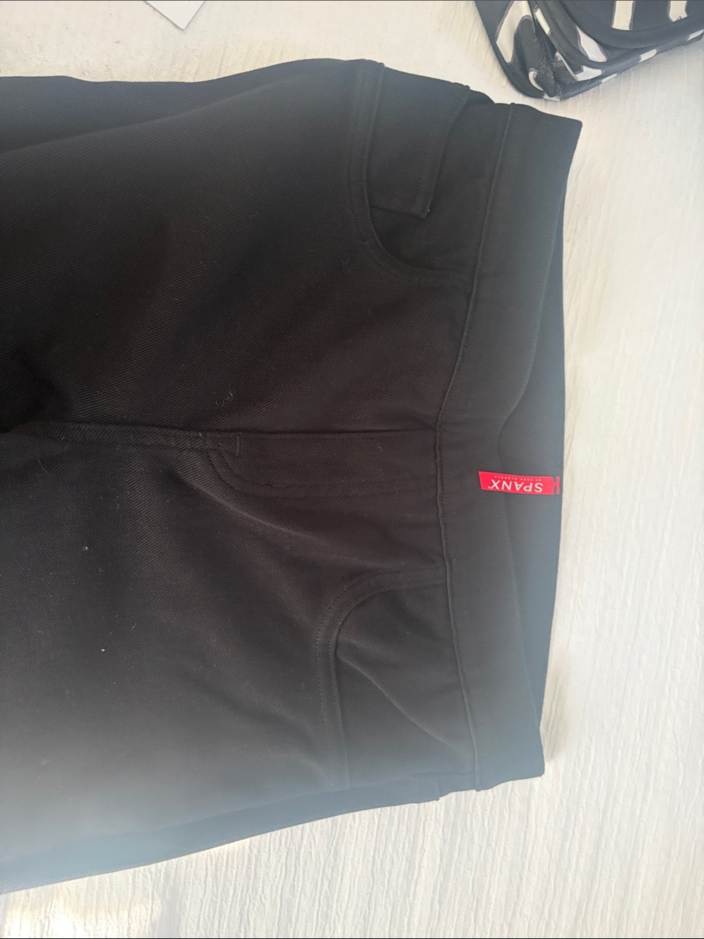 SPANX Black Women's Jeggings with Red Logo Tab